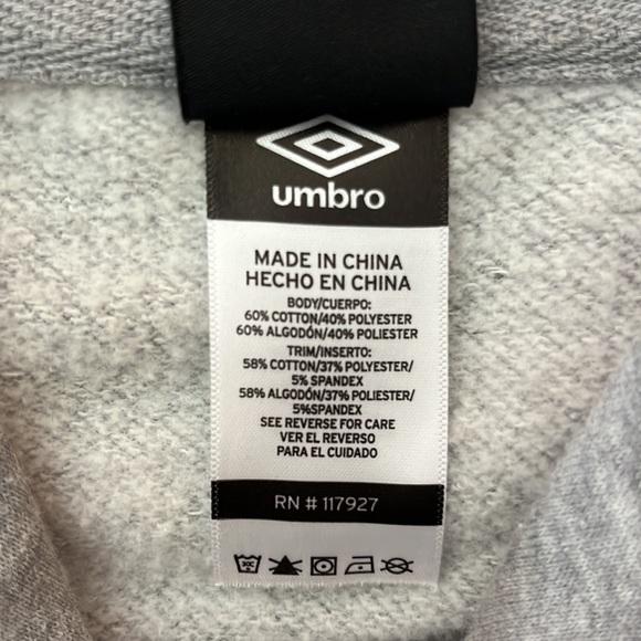 NWOT UMBRO pullover hoodie sweater - Picture 3 of 5